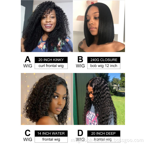 Wholesale Preplucked Virgin Raw Cuticle Aligned Human Hair, Transparent Lace Frontal Wig Vendors
